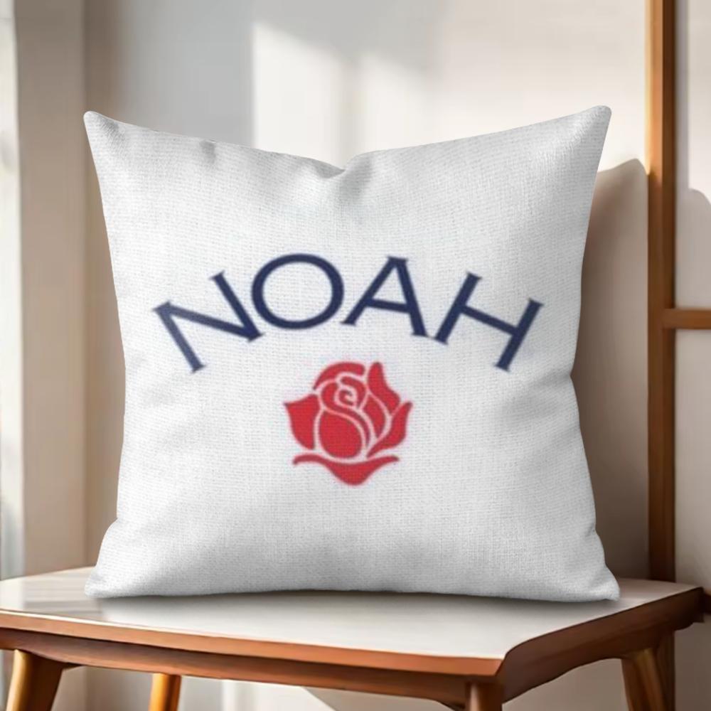 Luxury Brand NNOAH Cushion Cover Natural Linen Organic Fabric DoubleSided Printing Couch Pillow Covers Home Decor