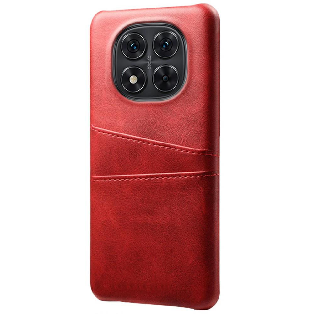 Чехол для Xiaomi Redmi Note 14 Pro 5G/Poco X7 5G с двумя слотами для карт, из ПУ кожи + твердый поликарбонат, чехол для телефона
