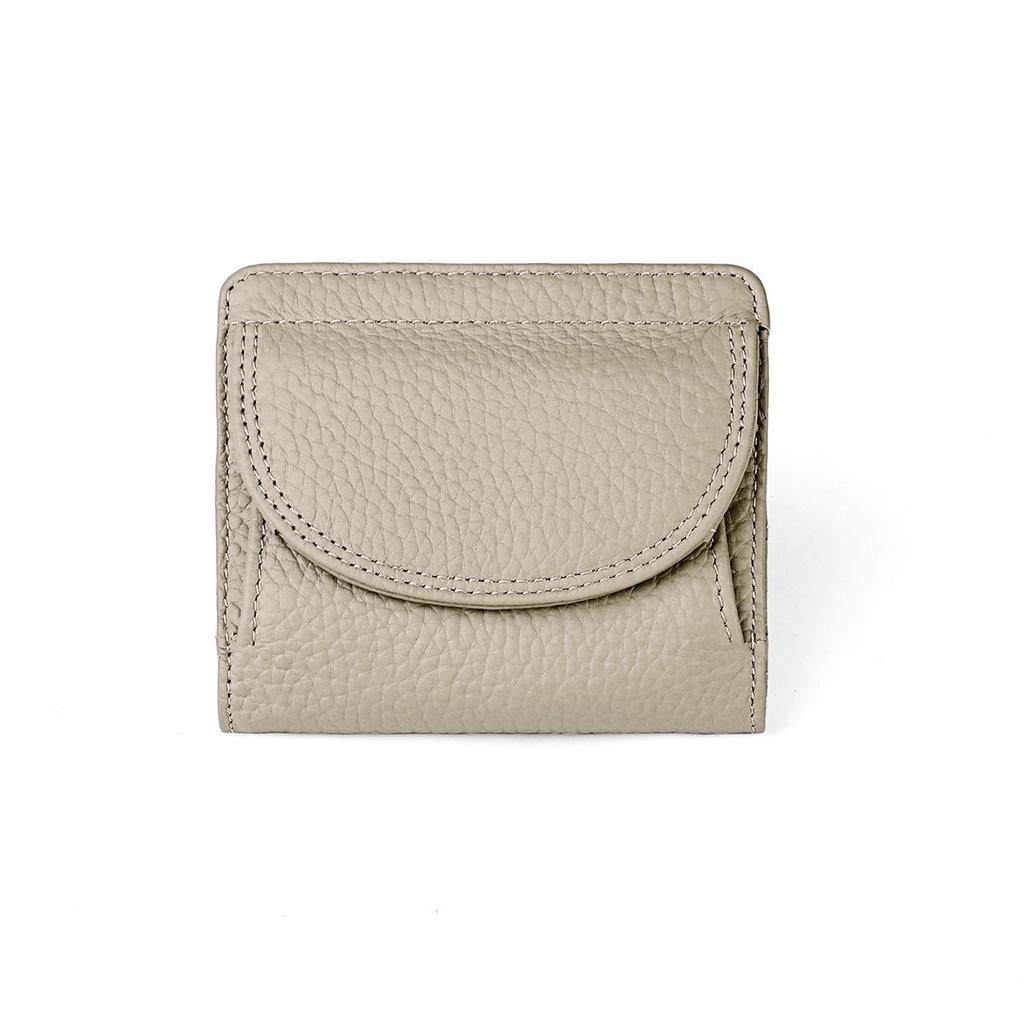 Japanese-Style RFID Genuine Leather Mini Wallet - Simple & Fashionable Coin Purse