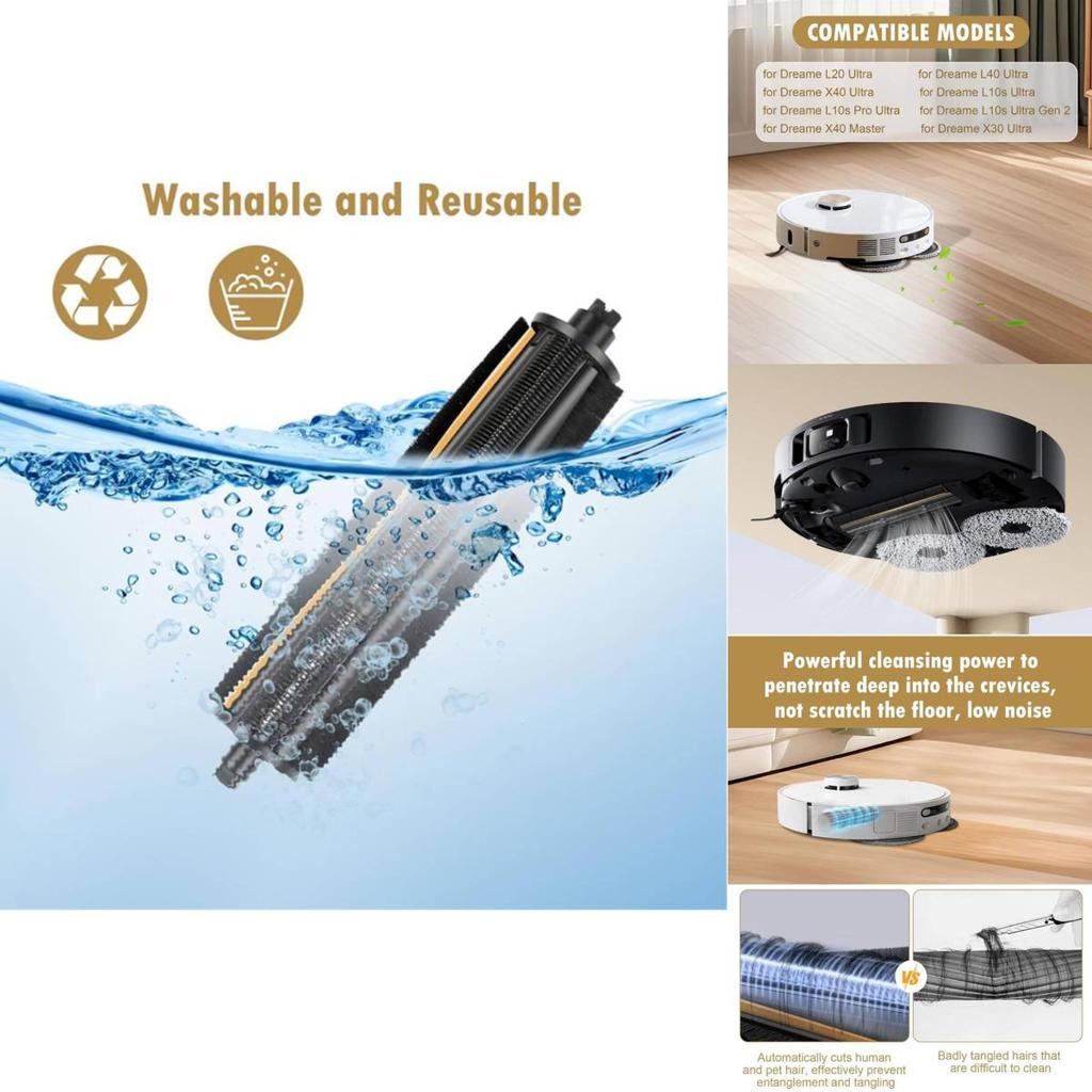 Для Dreame X40 Ultra И L20 Ultra Сменная щетка для удаления волос для уборки дома