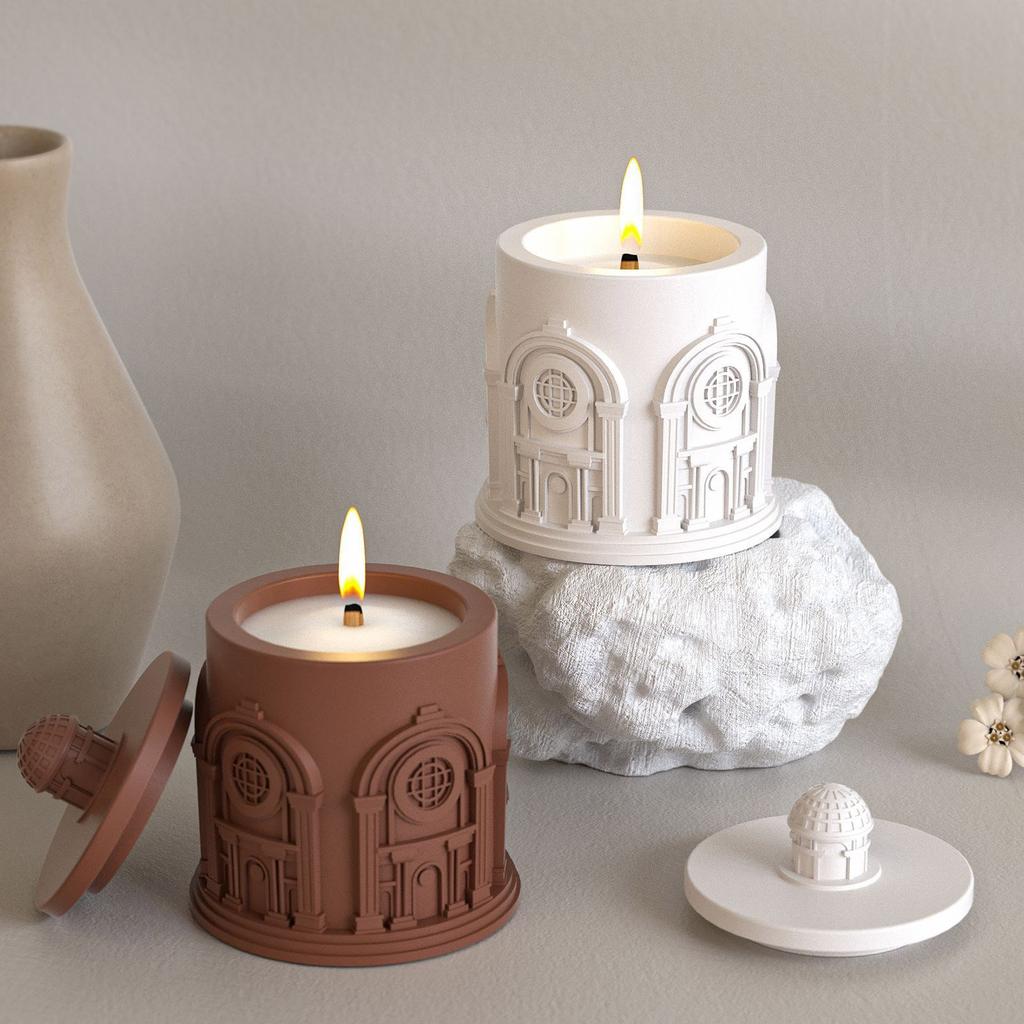 House Mould Silicone Tray for Epoxy Resin Castes House Jewelry Plate Candle Holder Art Craft Supplies Home Decoration