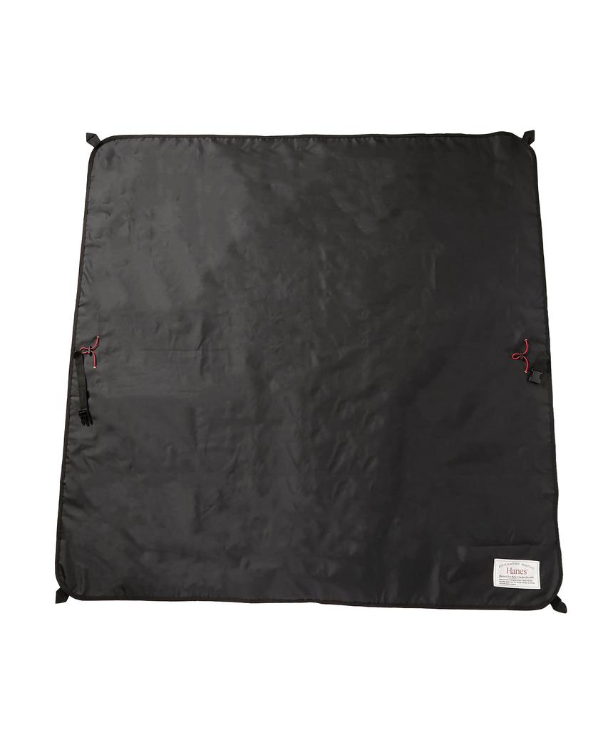 Пикниковое одеяло Hanes Outdoor, 2-стороннее, 60334805-19, Зеленый/Черный, Ш140 x В140 см
