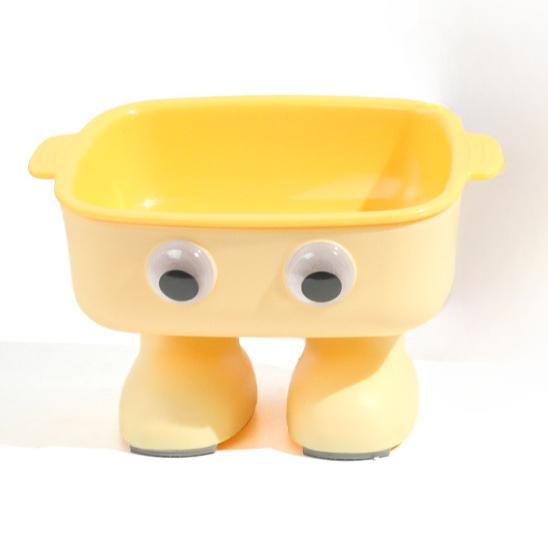 Робот с большими глазами, защита шеи, миска для кошек, кормление домашних животных, интеграция воды и еды, защита шеи, противоопрокидывающаяся миска для кошек и собак