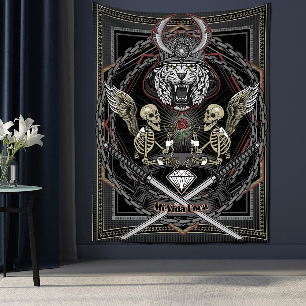 Психоделический гобелен с изображением животных Таро, настенный гобелен, колдовство, богемный хиппи, мандала, TAPIZ, домашний декор для комнаты