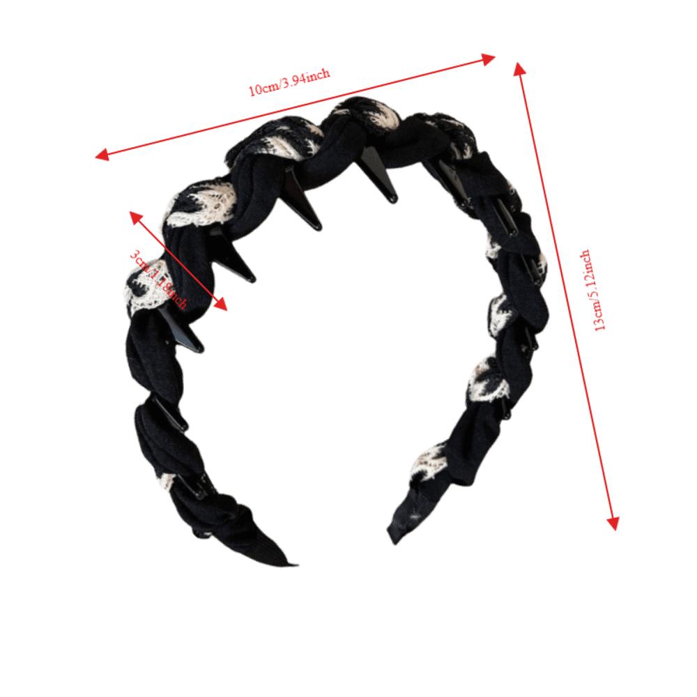Non-Slip High Skull Headband Toothed Comb Comb Headband Headbands For Women Daily Autumn Winter