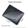 RSINC Slim Thin Leather Handmade Credit,Cash Wallet Holder Bifold | Black Three. B0DS13LWFP