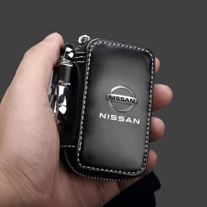 CHLFZY1 Leather Car Key Case Key Full Cover for Nissan X-Trail Qashqai Juke Leaf Micra NOTE Patrol Pulsar NISMO car Accessories