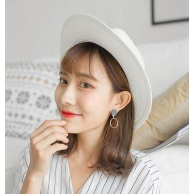 Серьги в стиле панк-треугольник, круглые, геометрические, асимметричные, черные, женские, ювелирные украшения для вечеринок