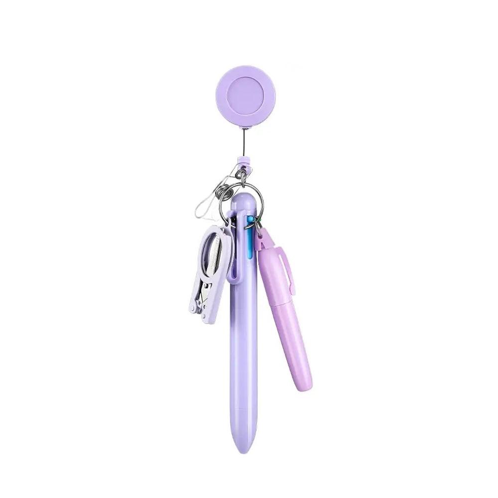 Набор выдвижных ручек для медсестер, вращающиеся бейджи-ролики, модный зажим для бейджа медсестры