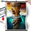 5D DIY Рамка Алмазная вышивка двумя руками картина горный хрусталь живопись водный пейзаж мозаика ремесленный комплект украшения дома