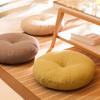 Degrees of Comfort Meditation Floor Pillow- Solid Color Round Cotton Linen Cushion Tatami Soft Seat Cushion for Home Bedroom Living Room