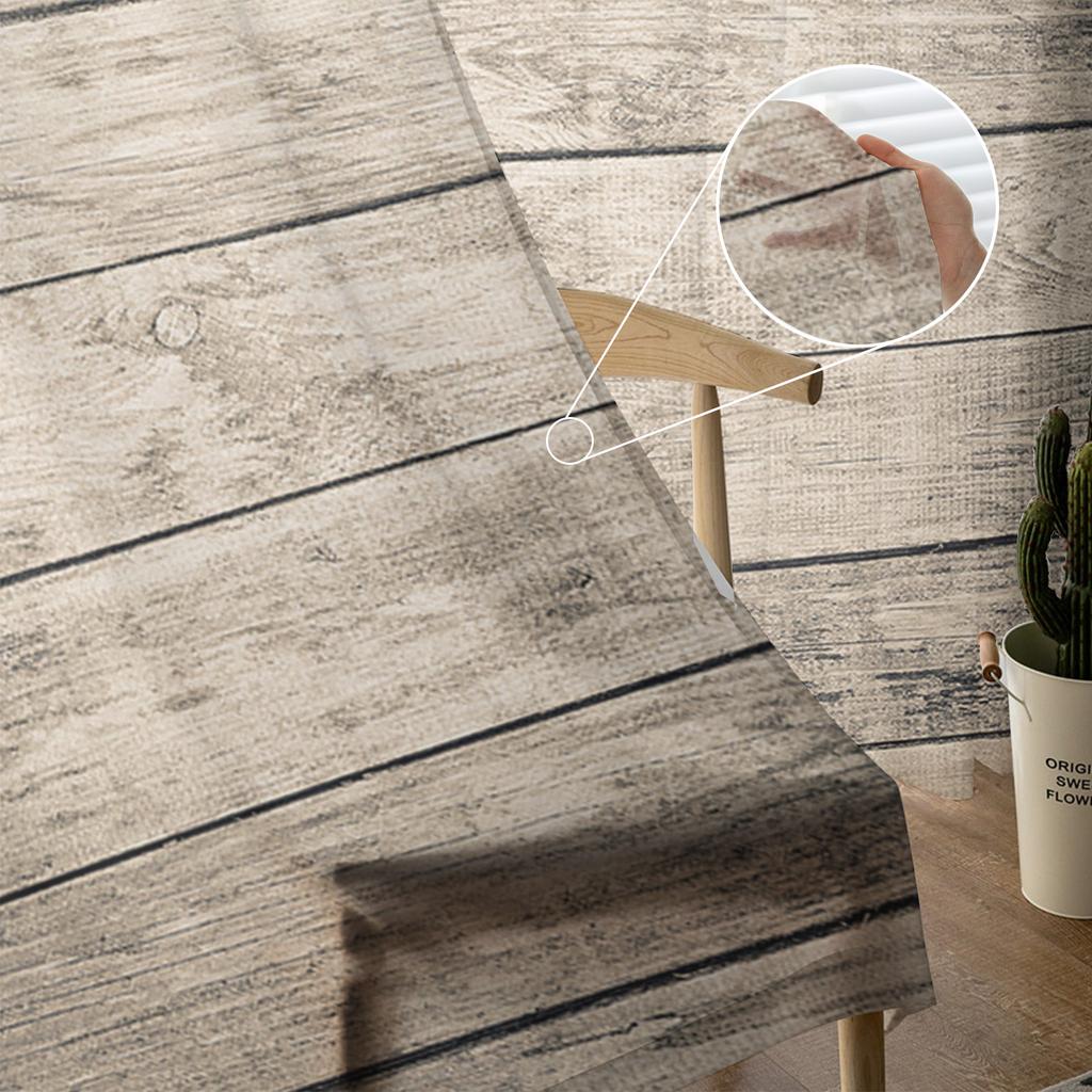 Тюлевые шторы с текстурой дерева для гостиной, прозрачная вуаль с принтом, занавеска для спальни, оконные шторы, жалюзи, домашний декор