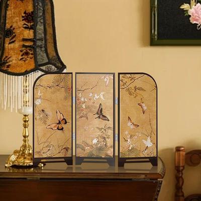 Декоративный экран Фэн-шуй украшение Художественная мини-складная перегородка для спальни камина