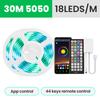 5050 RGB светодиодных лент DC12V с 44-кнопочным пультом дистанционного управления и управлением через приложение, синхронизация музыки, цветная лента для рождественской подсветки телевизора в комнате