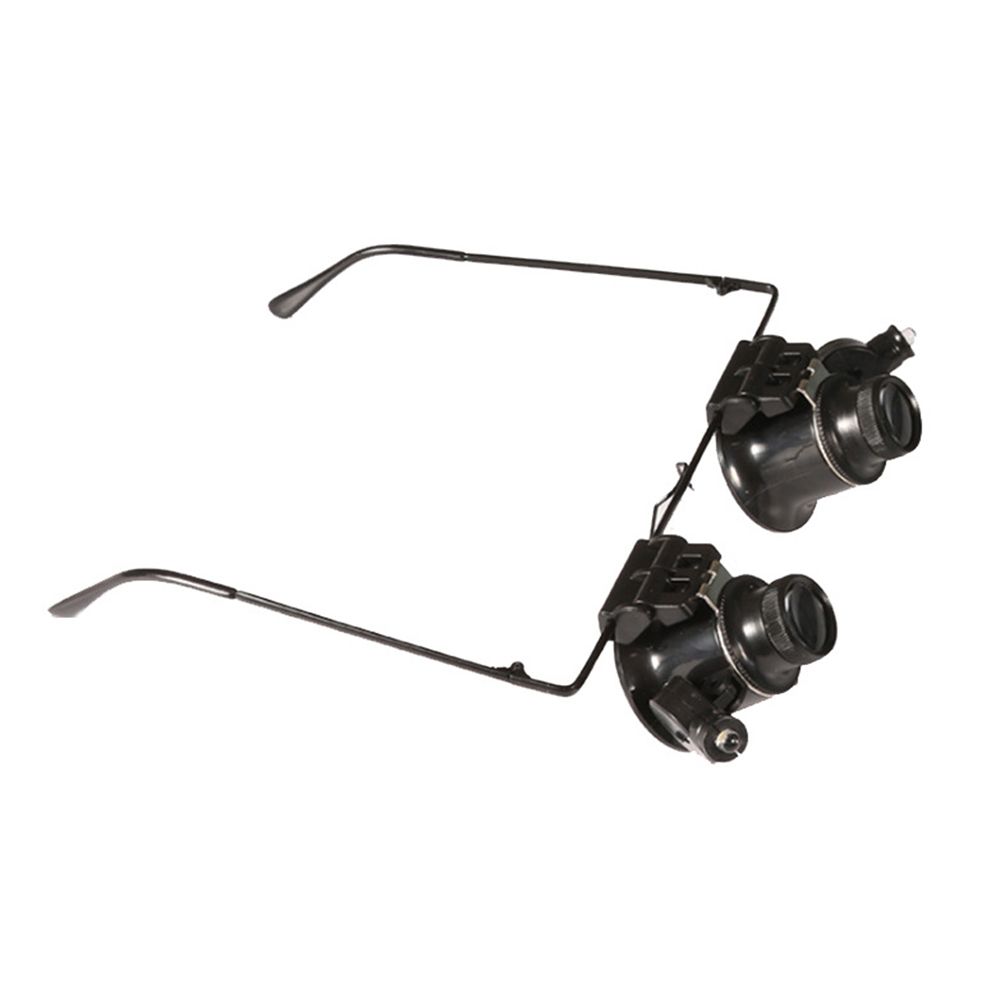 Magnifier Professional Watch Repair 20X Magnifier Jeweler Inspect Tool Double Eye Glasses Type
