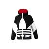Adidas Двусторонняя куртка Originals с большим логотипом и капюшоном, мужская верхняя одежда, черный, красный GH8318