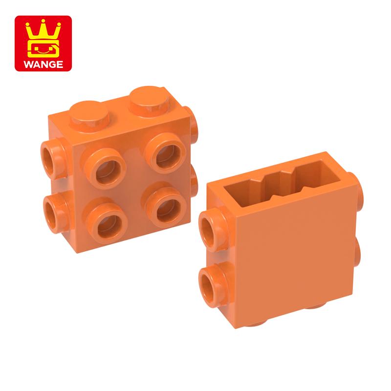 Non-Toxic 73Pcs/Lot 87087 4 Sides 4 Holes Building Blocks Moc Accessories Compatible With Bricks Diy Children Toy Gift