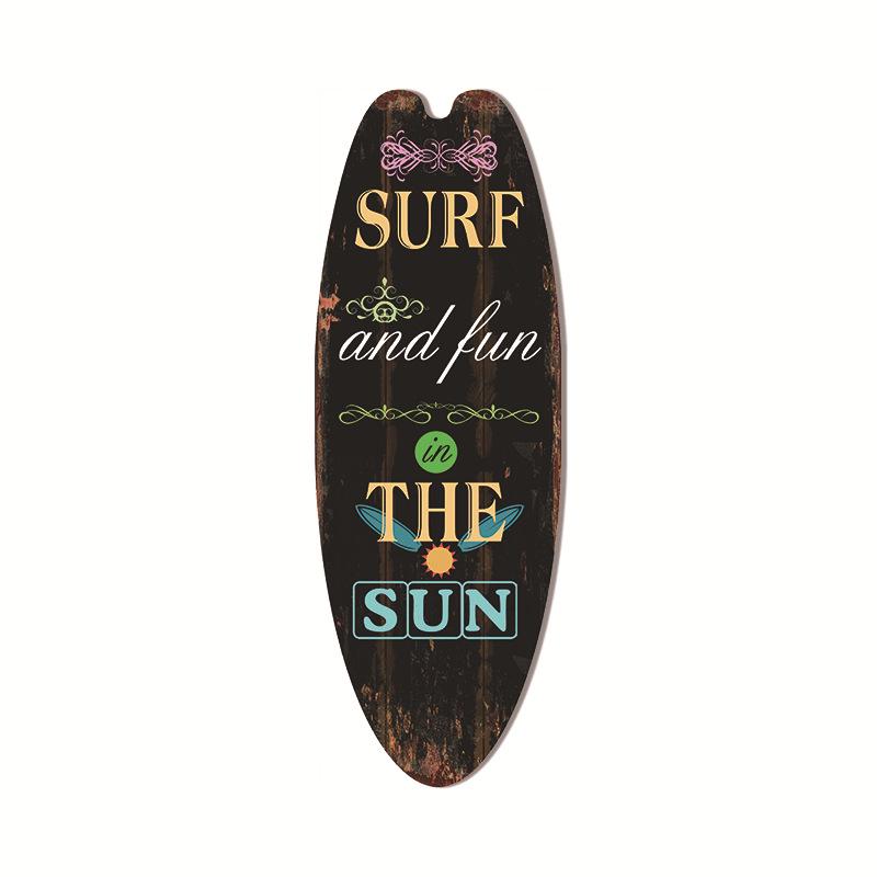 Гавайская подвеска в виде доски для серфинга, пляжное настенное украшение, вывеска