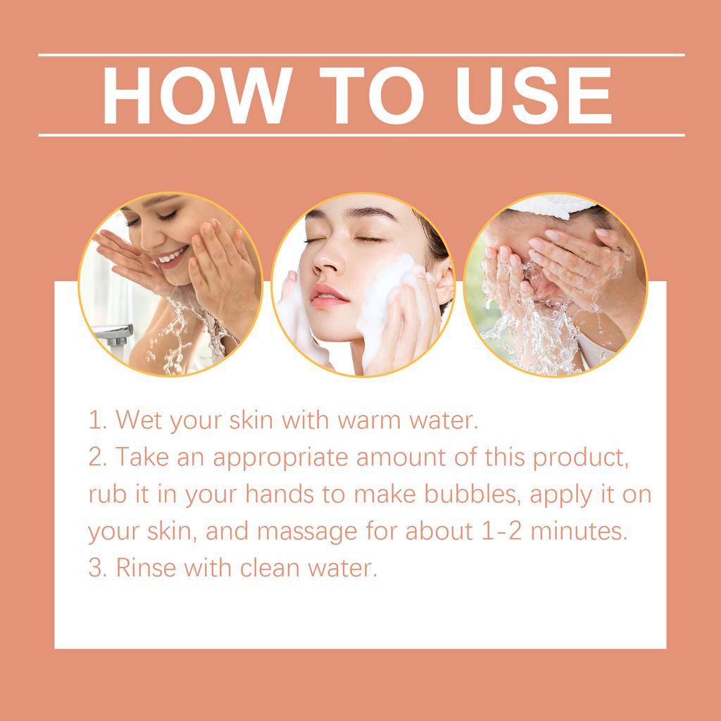 Отбеливающее и удаляющее шрамы мыло. Мыло для очищения пор и разглаживания морщин эффективно уменьшает пятна и загрязнения на лице и теле.