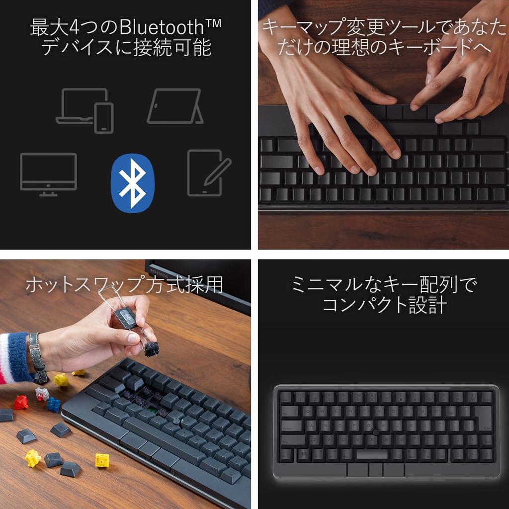 Клавиатура PFU HHKB Studio Японская раскладка с механическими переключателями/Sumi (Указательная клавиатура)