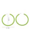 1 Pair Round Circular Earrings Circle Ear Jewelry Fashion Popular Accessories  Women
