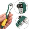 Mini Ratchet High Torque Adjustable Fast Ratchet Wrench Mini 1/4 Screwdriver Rod Quick Socket Wrench Tools