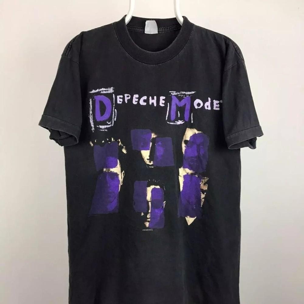 Depeche Mode 1993 Songs Of Faith And Devotion Ретро Стиль Черная Унисекс Футболка Унисекс Футболка