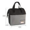 Cute Insulated Lunch Bag With Carry Handle Animal And Letter Prints For School