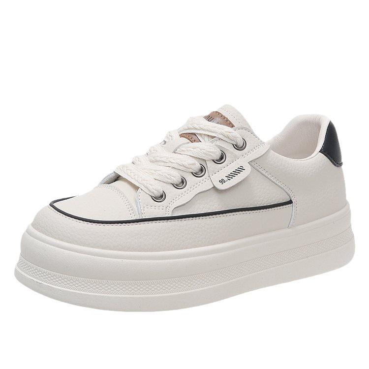 New Raise the Bottom White Shoes for Women  Winter New Non-Slip Sneakers Easy To Match Casual Fashion Sports Shoes