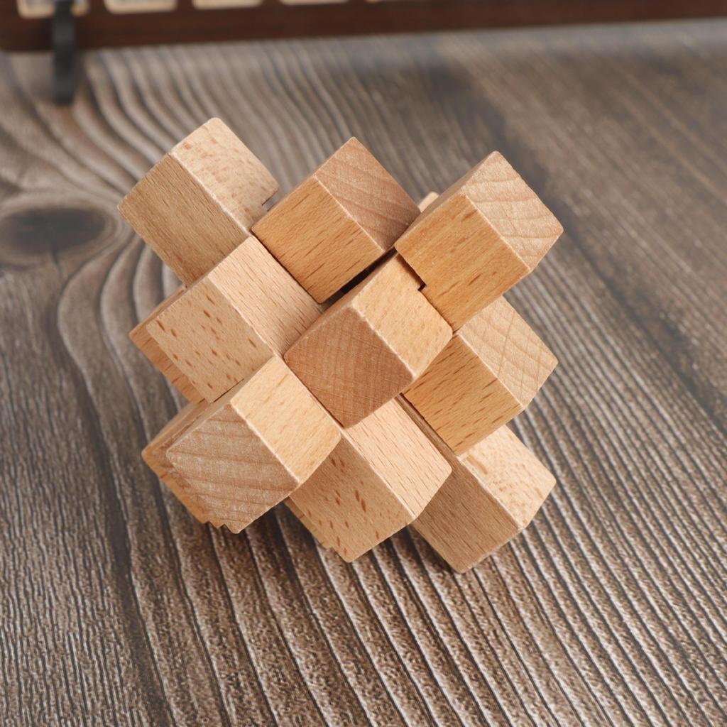 Kids' Educational Luban Lock IQ Puzzle Set: Assembly Toy for Stress Relief