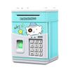 Electronic Piggy Bank MINI ATM Saving Box with Password Simulated Fingerprint Money Bank for Cash