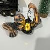 Halloween Zombie Lantern Ornament Resin Spooky Zombie Figurine Statue Sculpture Indoor Outdoor