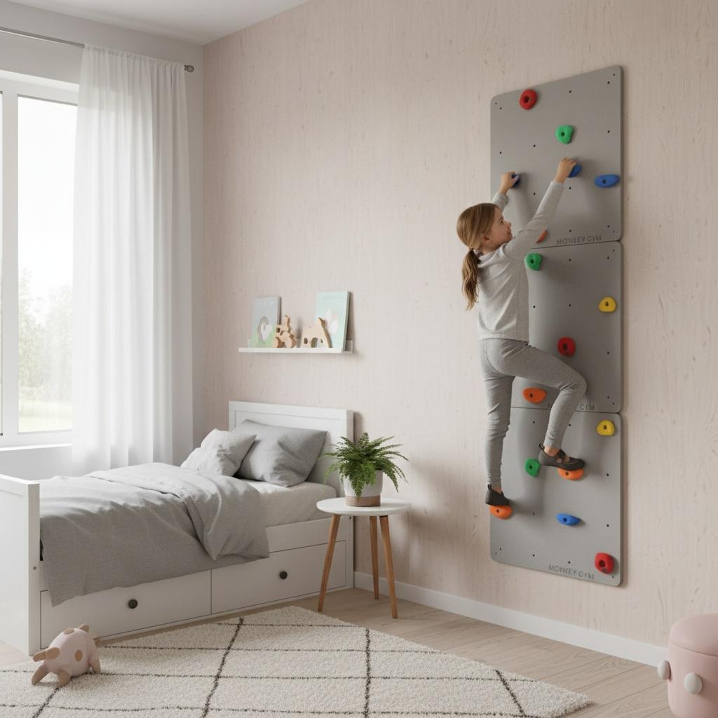 Climbing Wall Square 3 Grey - Coloured Grips