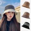 Knitted Yarn Hat, Winter Warm Bucket Hat, New Hat, Women's Fisherman Hat