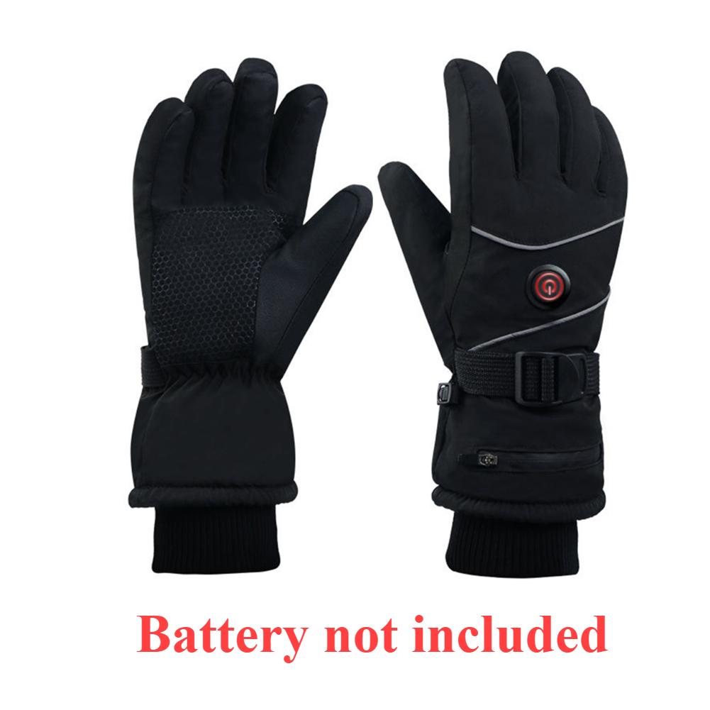 DC Rechargeable Winter Warm Electric Heated Gloves Waterproof Heated Motorcycle Gloves Touch Screen Hand Warmer for Women Men