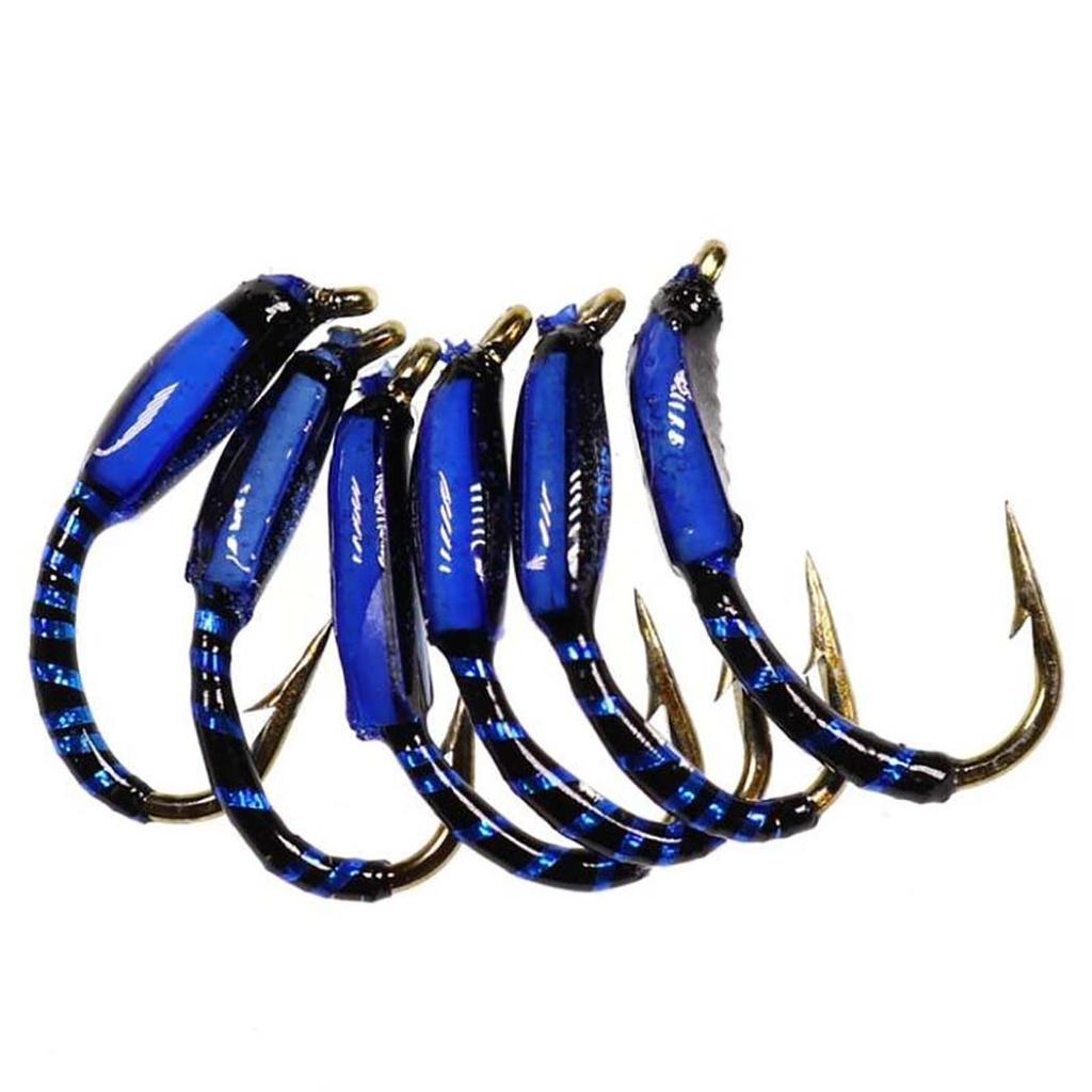 24 шт./кор. Ассорти из эпоксидной нимфы, мухи, мошки, форели, форели, наживка для ловли нахлыстом, искусственные приманки