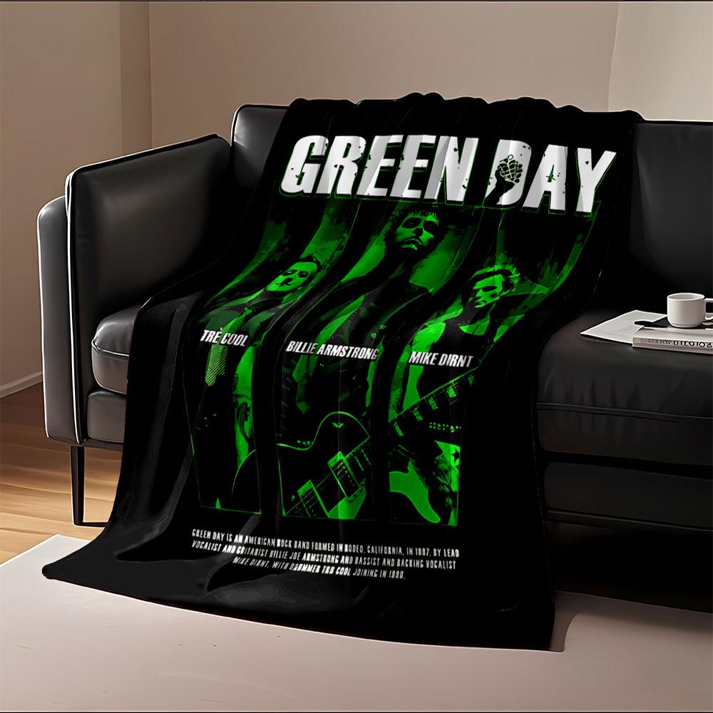 Green Day Band Poster for all seasons blanket lunch break throw gift