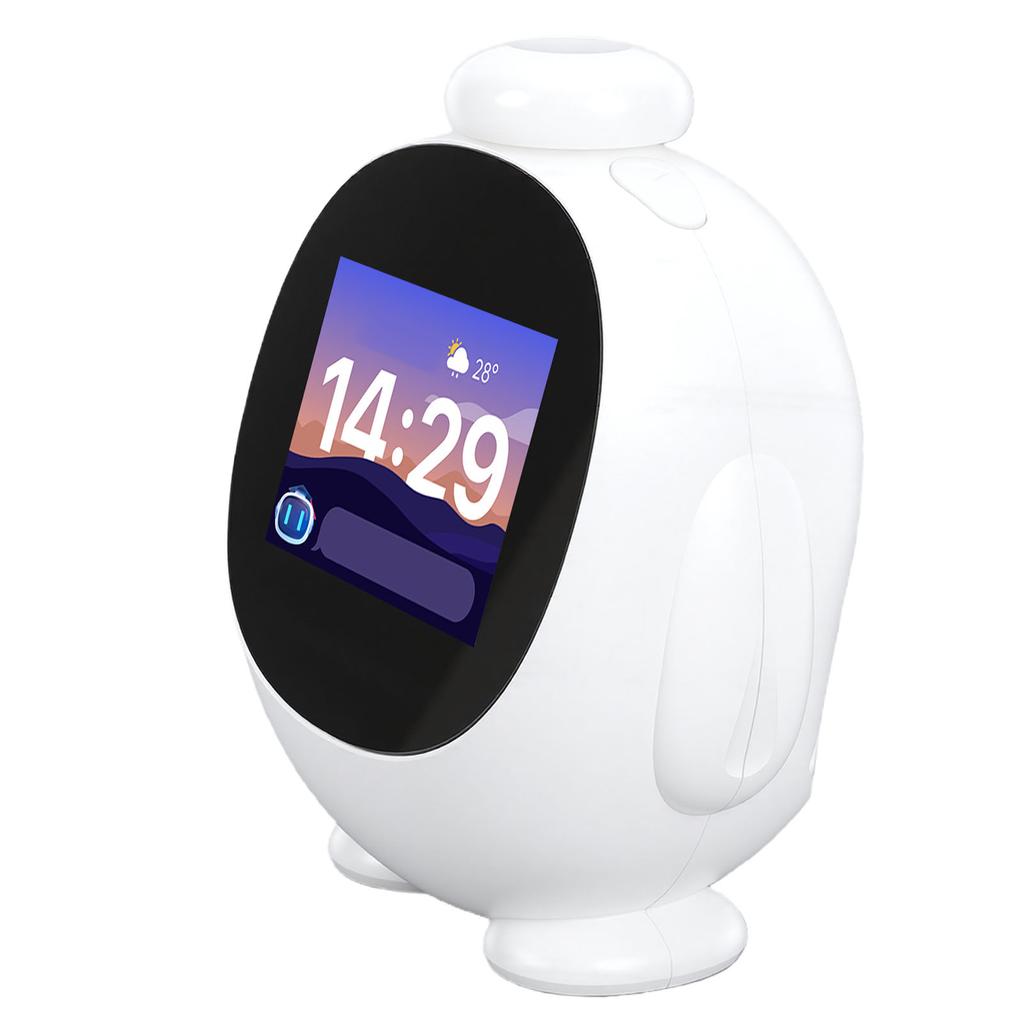 Умный робот ИИ для детей, переводчик языка, прогноз погоды, обучающий умный будильник, настольный робот с 2,8-дюймовым экраном для обучения