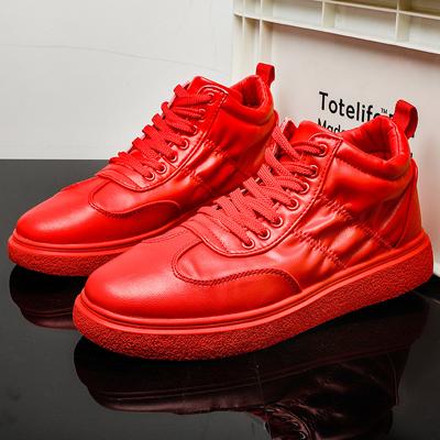 Trendys Original Мужские красные кроссовки Дышащая кожаная обувь Повседневные мужские кроссовки для активного отдыха с высоким верхом Мужские кроссовки Zapatillas Hombre