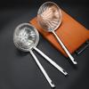 Stainless Steel Colander Long Handle Oil Frying Kitchen Fried Food Net Sieve Tool Spoon Leaky Spoon Household Cooking Tool