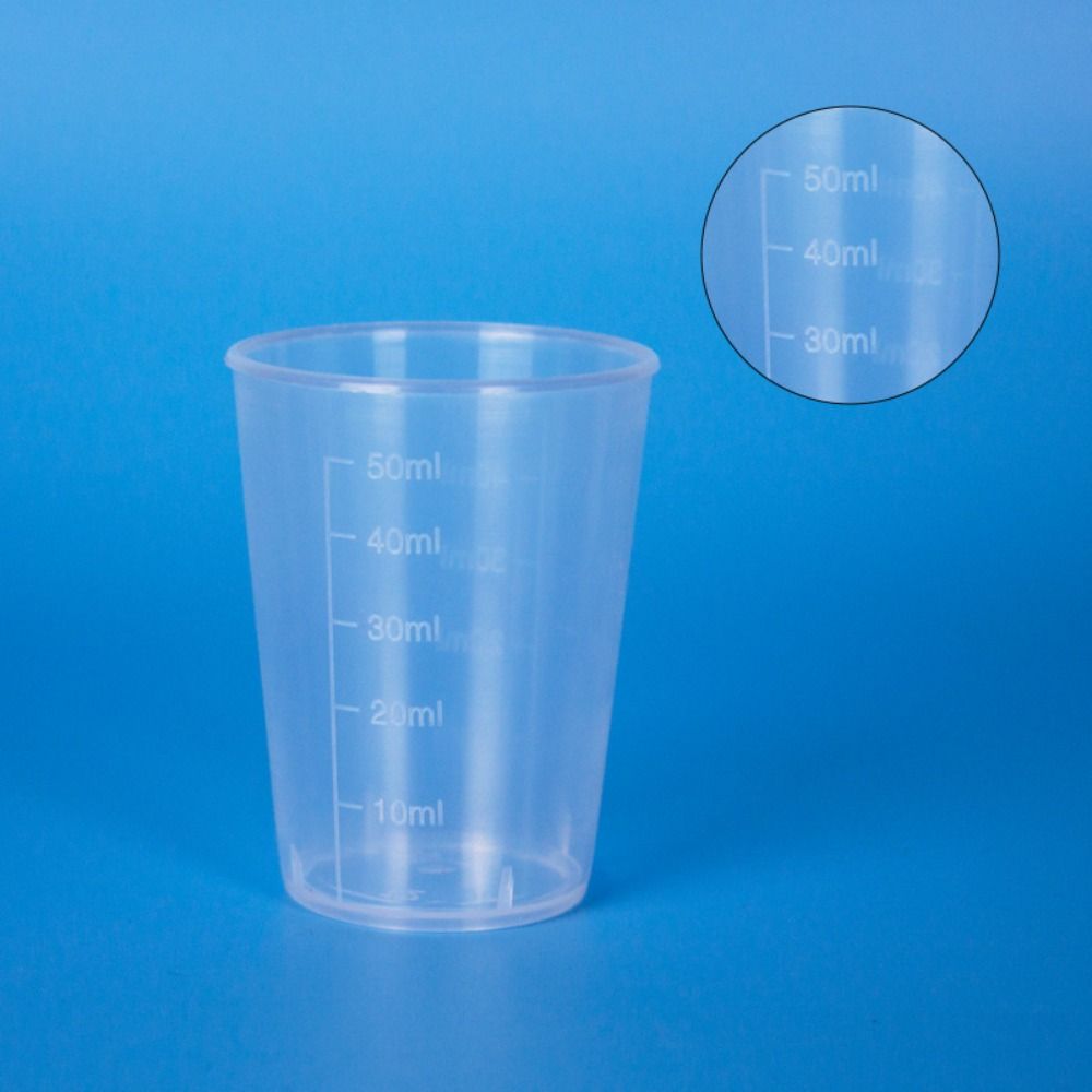 Mini Graduated Measuring Cup Plastic Transparent Mixing Cup Laboratory Beaker Kitchen Baking