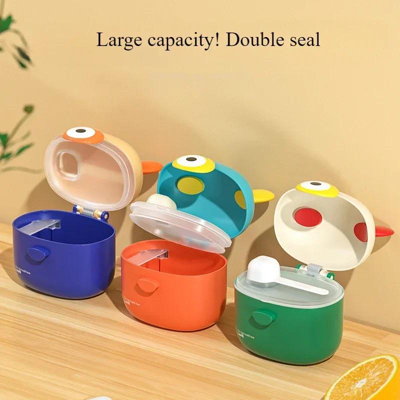 Коробка для детского сухого молока с ложкой, переносной дозатор детской смеси, контейнер для хранения детского питания, контейнер для закусок для малышей, банка для сухого молока