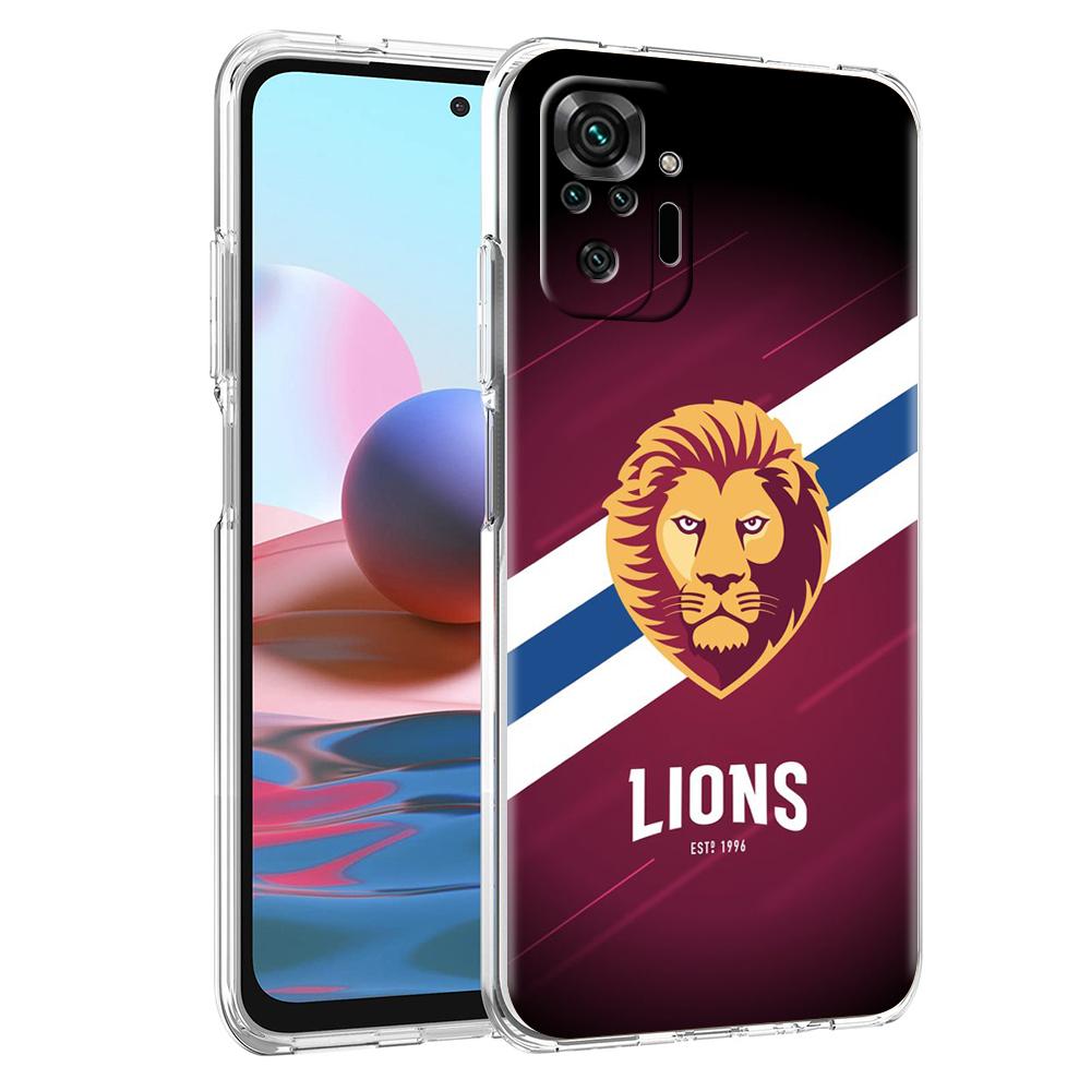 Transparent Phone Case for Redmi 13C 12C 10C Note 13 12 11 11T K40 Gaming Plus Pro 4G 5G Soft TPU Cover Shell Lion Pattern Bags