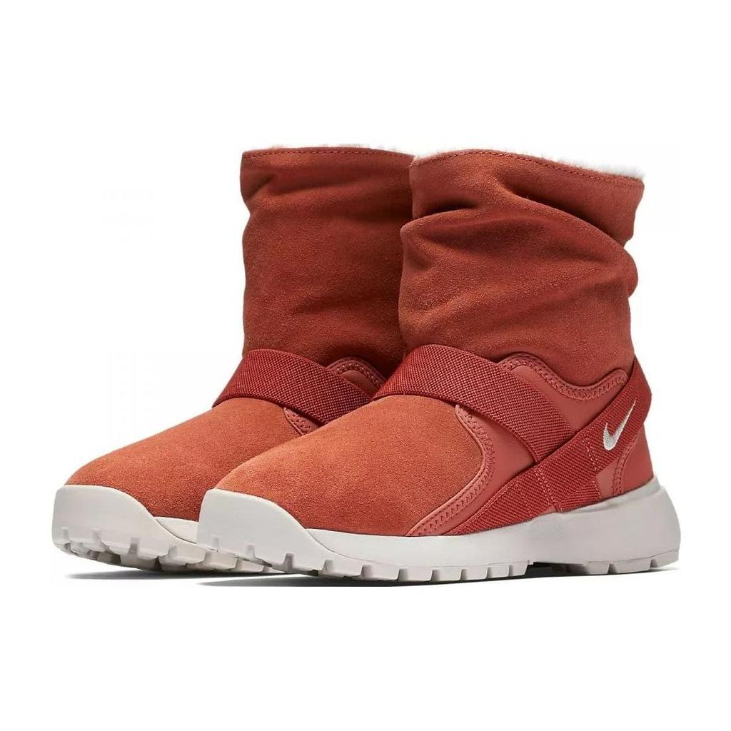 Nike Golkana Замшевые Теплые Удобные Сапоги до середины икры Зимние Женские сапоги Красные 862513-203