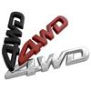 3D Metal 4WD Logo Letters Badge Car Sticker Decal For Hyundai Jeep KIA Renault Toyota Mini Hodna AWD Emblem Sticker Accessories