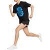 Nike Футболка с коротким рукавом Rise 365 Run Energy Breathable Quick-Dry Logo Print Men Tops Black Summit-White FZ1081-010