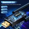150M Bluetooth-адаптер Bt5.4 Без драйверов USB-передатчик Многоустройственное подключение Подключение игрового контроллера Усилитель сигнала Wi-Fi