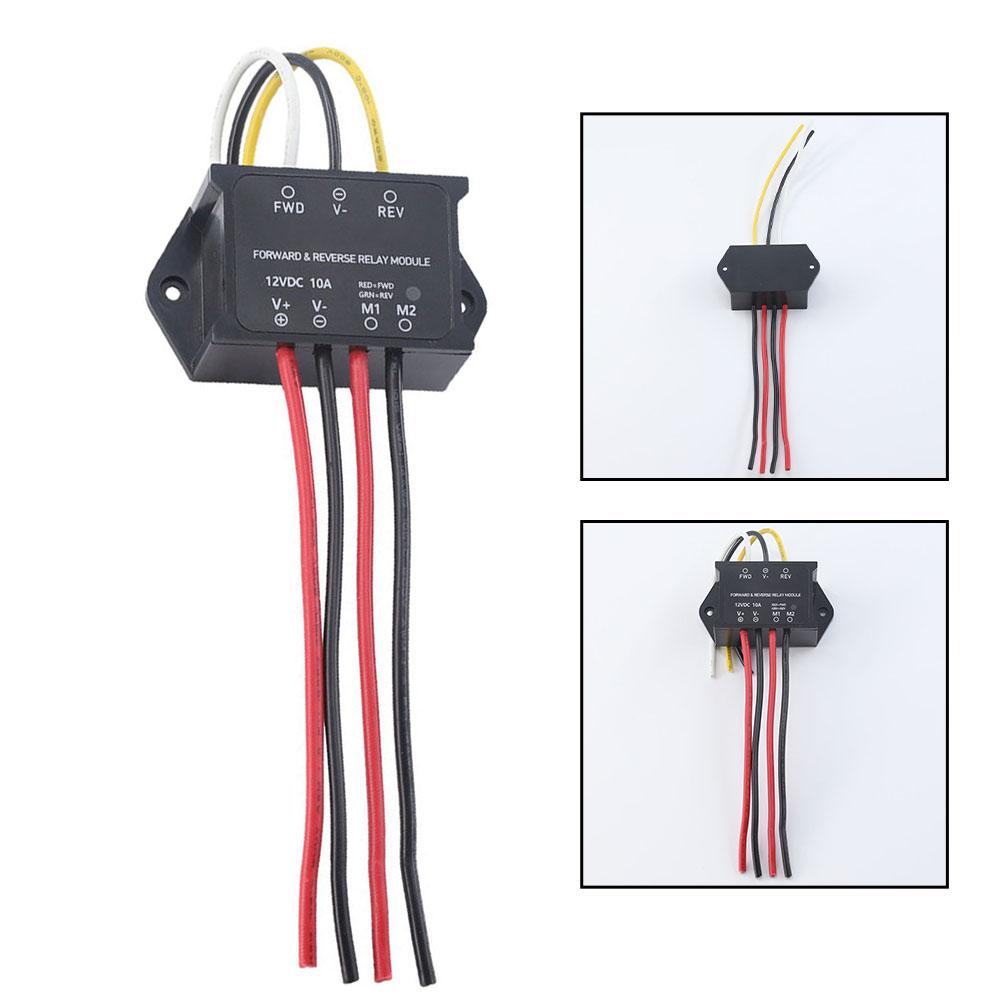 12V 10A Forward & Reverse Relay Module For Snowplow Fan Actuators Motor Control Power Tools Replacement DC Relay Module Parts