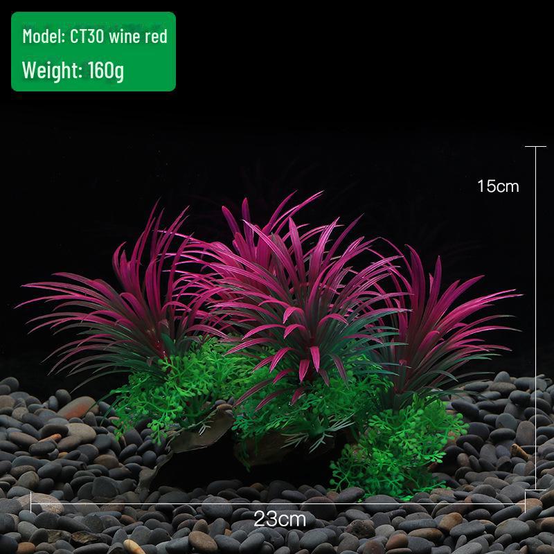 Набор аквариумных искусственных растений: Искусственная водная трава, украшение для аквариума (CT30)