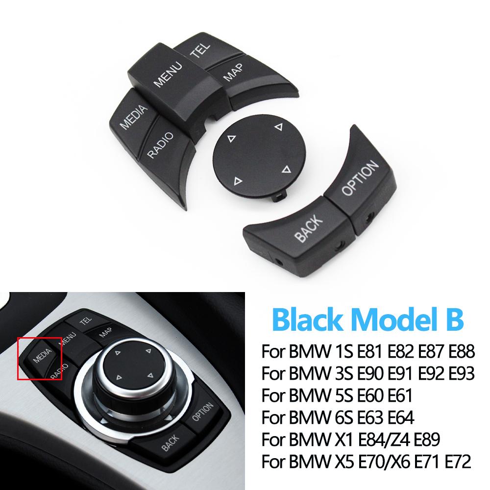Car Console CIC IDrive Multi-Media Knob Menu Button Switch For BMW 1 3 5 X1 X5 X6 Series E87 E90 E91 E92 E60 E84 E70 E71